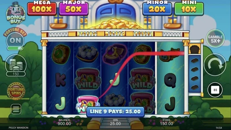 Piggy Mansion – sümbolite kogumine kollektori sümboliga